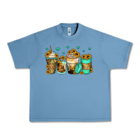Pebble Blue sunflowers coffee cups Urban Heavy Tee - Zillion Design Studio