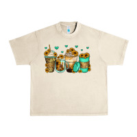 Sandshell sunflowers coffee cups Urban Heavy Tee - Zillion Design Studio