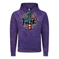 Cloud Purple faith usa Vintage Hoodie - Zillion Design Studio