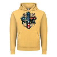 Vintage Mustard faith usa Vintage Hoodie - Zillion Design Studio