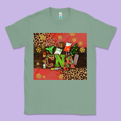 Cna Christmas Classic Tee Designed By Adodesignshop