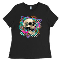 Black race skull Ladies Tee - AdoDesignShop