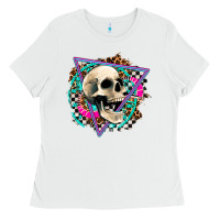 White race skull Ladies Tee - AdoDesignShop
