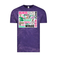 Cloud Purple nurse Vintage Tee - Zillion Design Studio