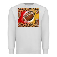 Dove Grey team color red and gold football Premium Sweatshirt - MaliasSmallBusiness