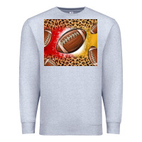 Heather Grey team color red and gold football Premium Sweatshirt - MaliasSmallBusiness