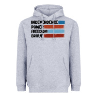 Heather Grey indepence power freedom brave Heavyweight Hoodie - MaliasSmallBusiness