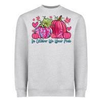 Heather Grey in october we wear pink Heavyweight Sweatshirt - Zillion Design Studio