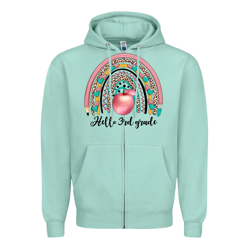 Hello 3rd Grade Zipper Hoodie by JahusDesignShop | Teevron