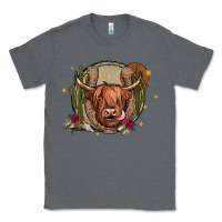 Charcoal Heather cow Classic Tee - JahusDesignShop