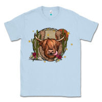 Dusty Blue cow Classic Tee - JahusDesignShop