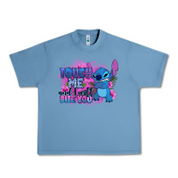 Pebble Blue touch me and i will bite you stitch Urban Heavy Tee - Zillion Design Studio