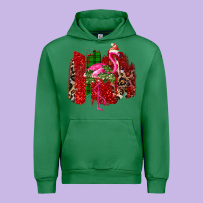 Christmas Flamingo Urban Hoodie Designed By Bettercallsaul