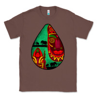 Chestnut african masks teardrop  3 Classic Tee - BundleAndBundleShop