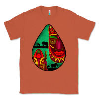 Copper african masks teardrop  3 Classic Tee - BundleAndBundleShop