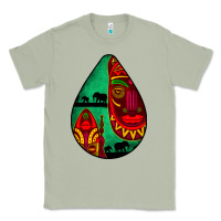 Matcha african masks teardrop  3 Classic Tee - BundleAndBundleShop