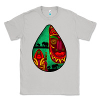 Moon Dust african masks teardrop  3 Classic Tee - BundleAndBundleShop
