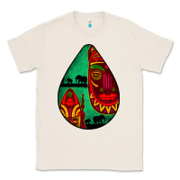 Natural african masks teardrop  3 Classic Tee - BundleAndBundleShop
