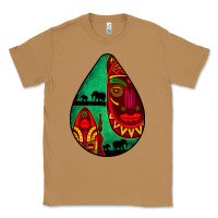 Toasted Coconut african masks teardrop  3 Classic Tee - BundleAndBundleShop