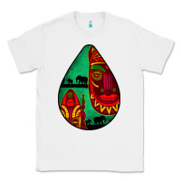White african masks teardrop  3 Classic Tee - BundleAndBundleShop