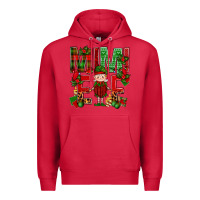 Cardinal Mimi Elf with Knitting Christmas Premium Hoodie - BundleAndBundleShop