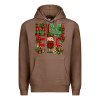 Chestnut Mimi Elf with Knitting Christmas Premium Hoodie - BundleAndBundleShop
