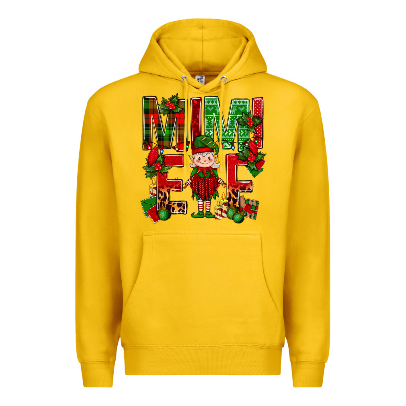 Mimi Elf With Knitting Christmas Premium Hoodie by BundleAndBundleShop | Teevron