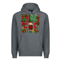 Rock Mimi Elf with Knitting Christmas Premium Hoodie - BundleAndBundleShop