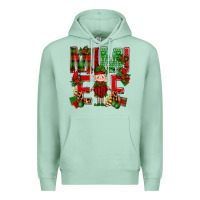 Seafoam Mimi Elf with Knitting Christmas Premium Hoodie - BundleAndBundleShop