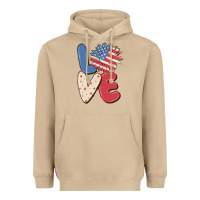 Mushroom love 4th of july Heavyweight Hoodie - MaliasSmallBusiness