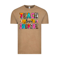 Vintage Coffee teach love inspire Vintage Tee - Zillion Design Studio