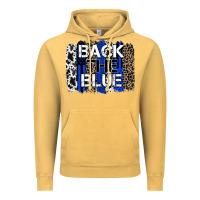 Vintage Mustard back the blue brushstroke Vintage Hoodie - Zillion Design Studio