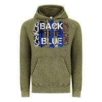 Vintage Olive back the blue brushstroke Vintage Hoodie - Zillion Design Studio