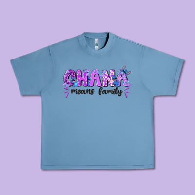 Ohana Means Family With Stitch Urban Heavy Tee Designed By Texasbilliewilder