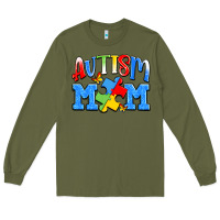 Army Green autism mom Long Sleeve Tee - JahusDesignShop