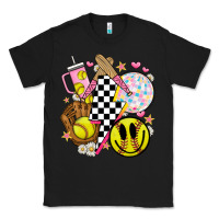 Black retro softball Classic Tee - JahusDesignShop