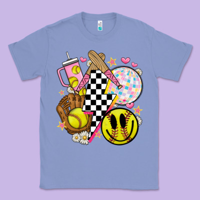 Retro Softball Classic Tee Designed By Jahusdesignshop