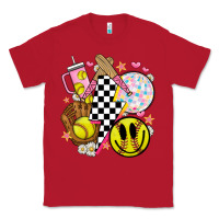 Red retro softball Classic Tee - JahusDesignShop