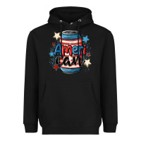 Black American can cooler Heavyweight Hoodie - MaliasSmallBusiness