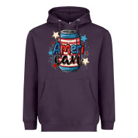 Plum American can cooler Heavyweight Hoodie - MaliasSmallBusiness
