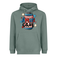 Sage American can cooler Heavyweight Hoodie - MaliasSmallBusiness