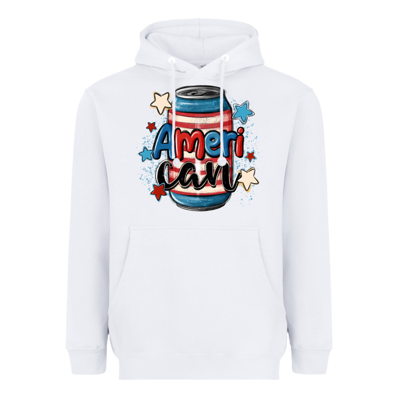 American Can Cooler Heavyweight Hoodie by MaliasSmallBusiness | Teevron