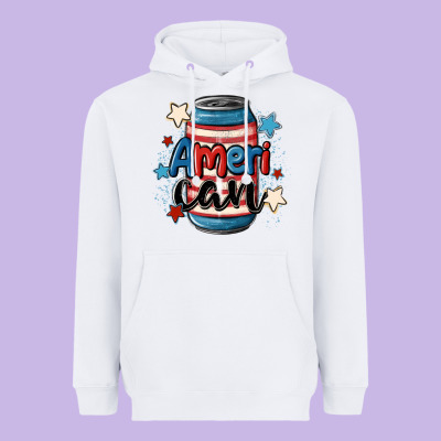 American Can Cooler Heavyweight Hoodie Designed By Maliassmallbusiness