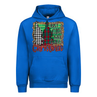 Cobalt Womens Just a Girl Who Loves Christmas Funny Urban Hoodie - Bettercallsaul