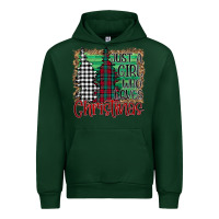 Forest Green Womens Just a Girl Who Loves Christmas Funny Urban Hoodie - Bettercallsaul