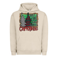 Pigment French Oak Womens Just a Girl Who Loves Christmas Funny Urban Hoodie - Bettercallsaul