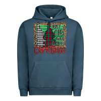 Pigment Midnight Navy Womens Just a Girl Who Loves Christmas Funny Urban Hoodie - Bettercallsaul