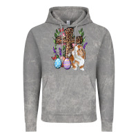Cloud Rock Easter bunny and floral cross Vintage Hoodie - RanaPortraitStore