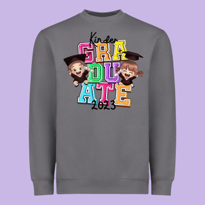 Kinder Graduate 2023 Heavyweight Sweatshirt Designed By Texasbilliewilder
