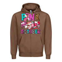 Chestnut pink october Zipper Hoodie - AdoDesignShop